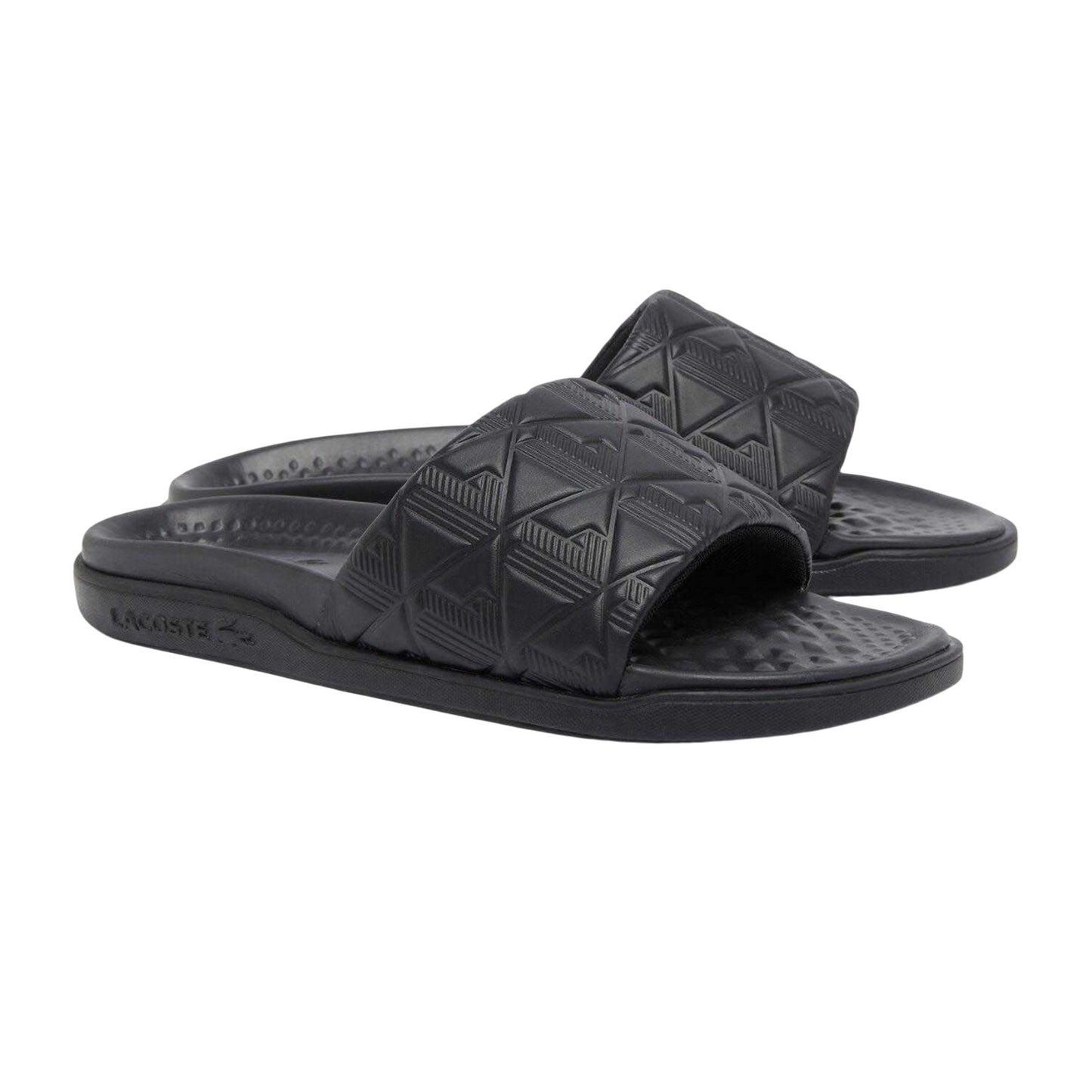 Black - Front - Lacoste Mens Serve Sliders
