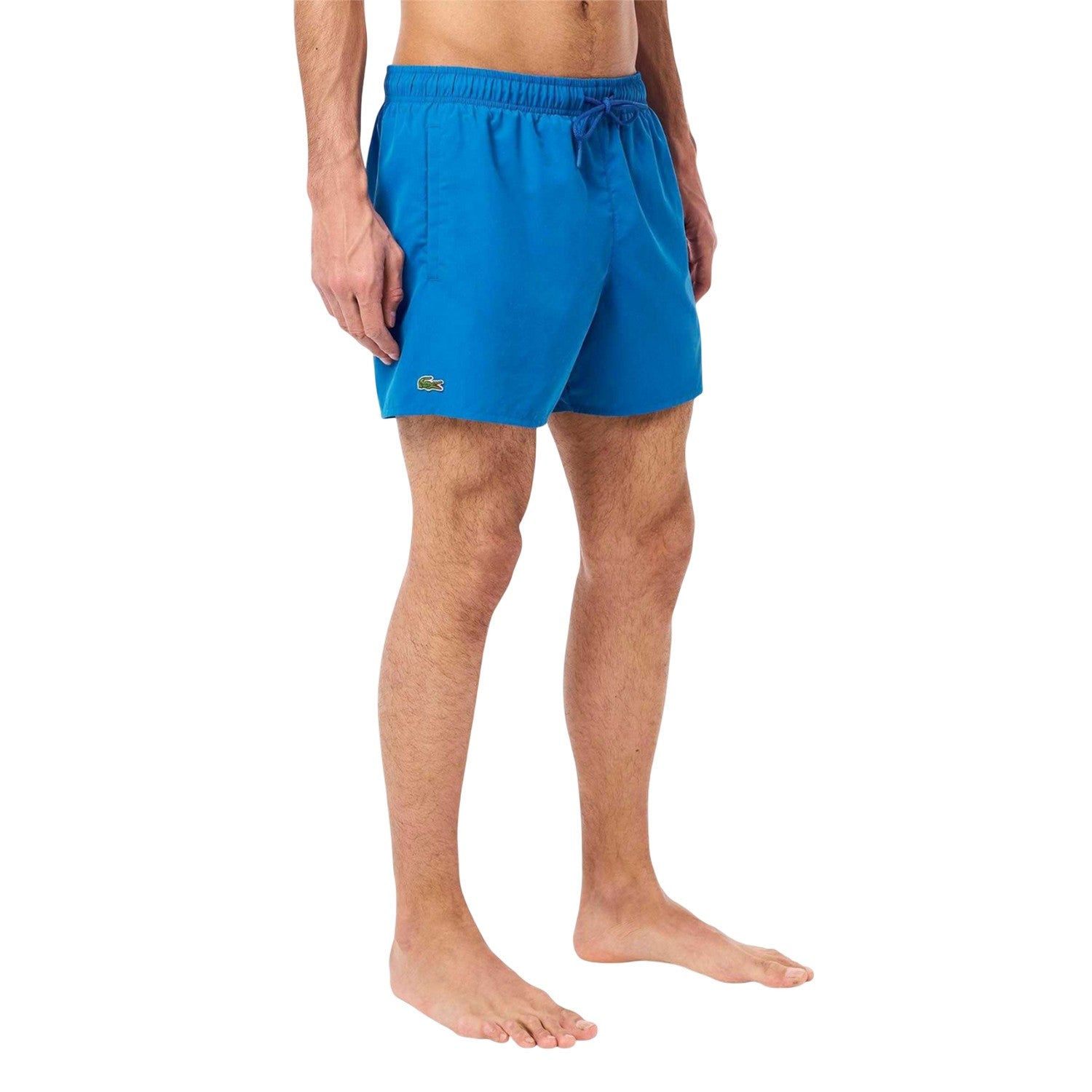 Blue - Pack Shot - Lacoste Mens Quick Dry Swimming Trunks