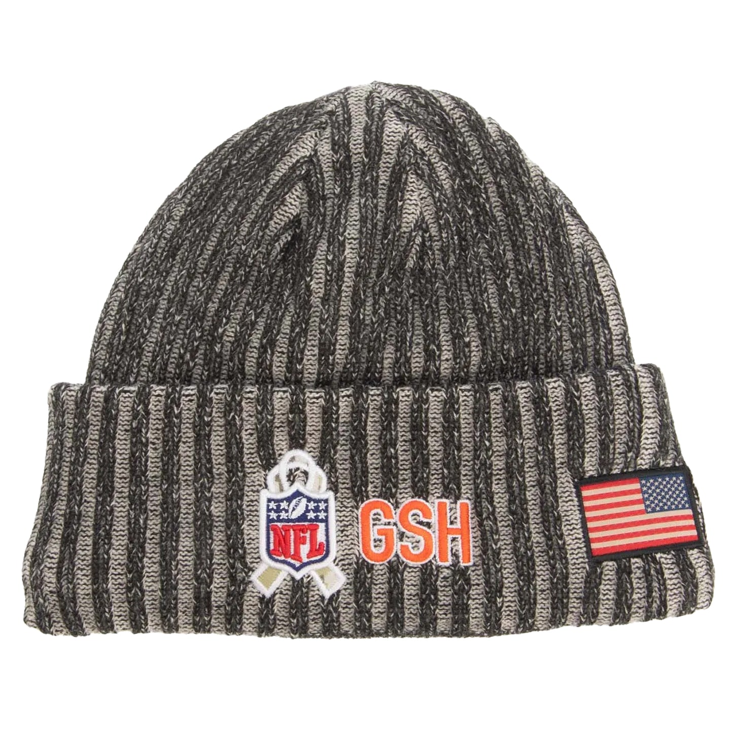 Black - Back - New Era Mens Chicago Bears NFL Knitted Bobble Beanie