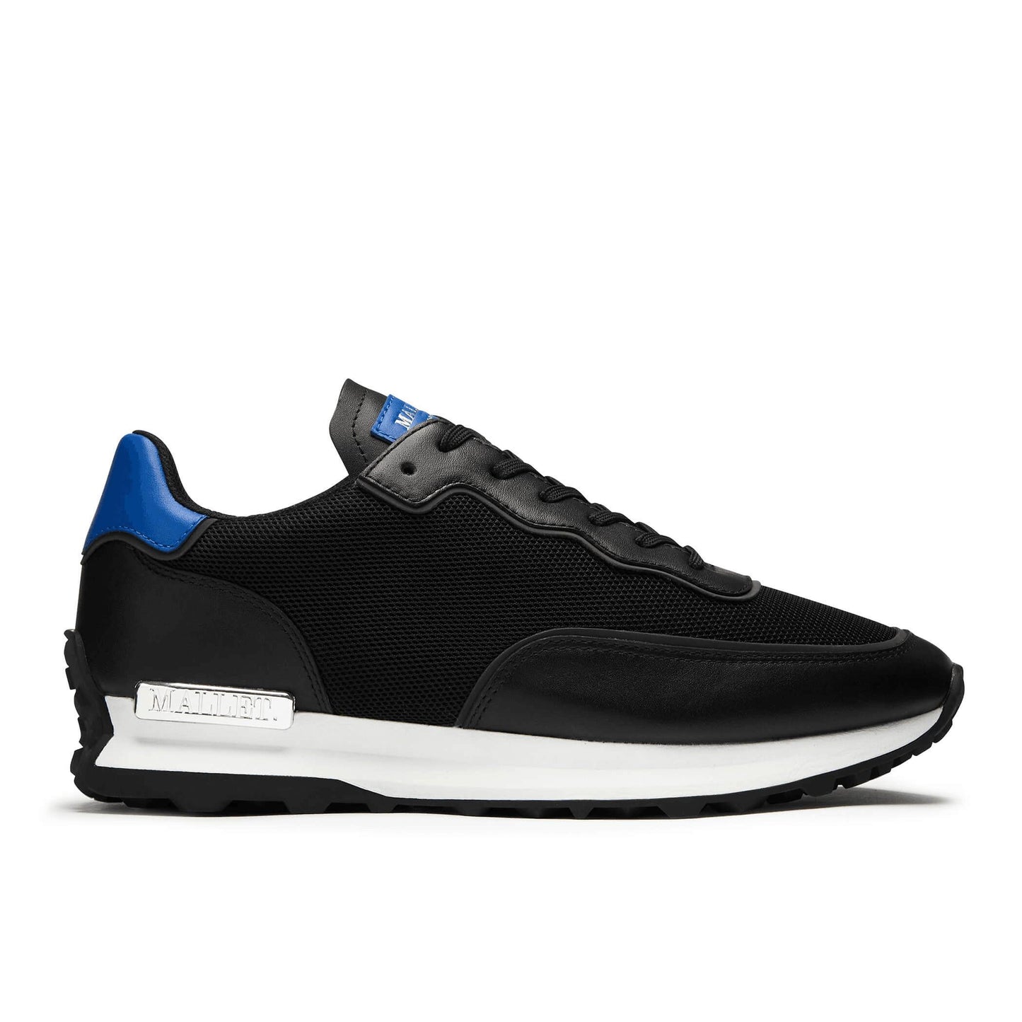 Black-Blue - Front - Mallet Mens Caledonian Suede Trainers