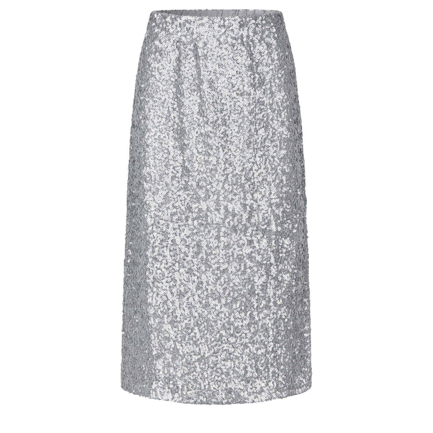 Grey - Front - Stine Goya Womens-Ladies Straight Midi Skirt