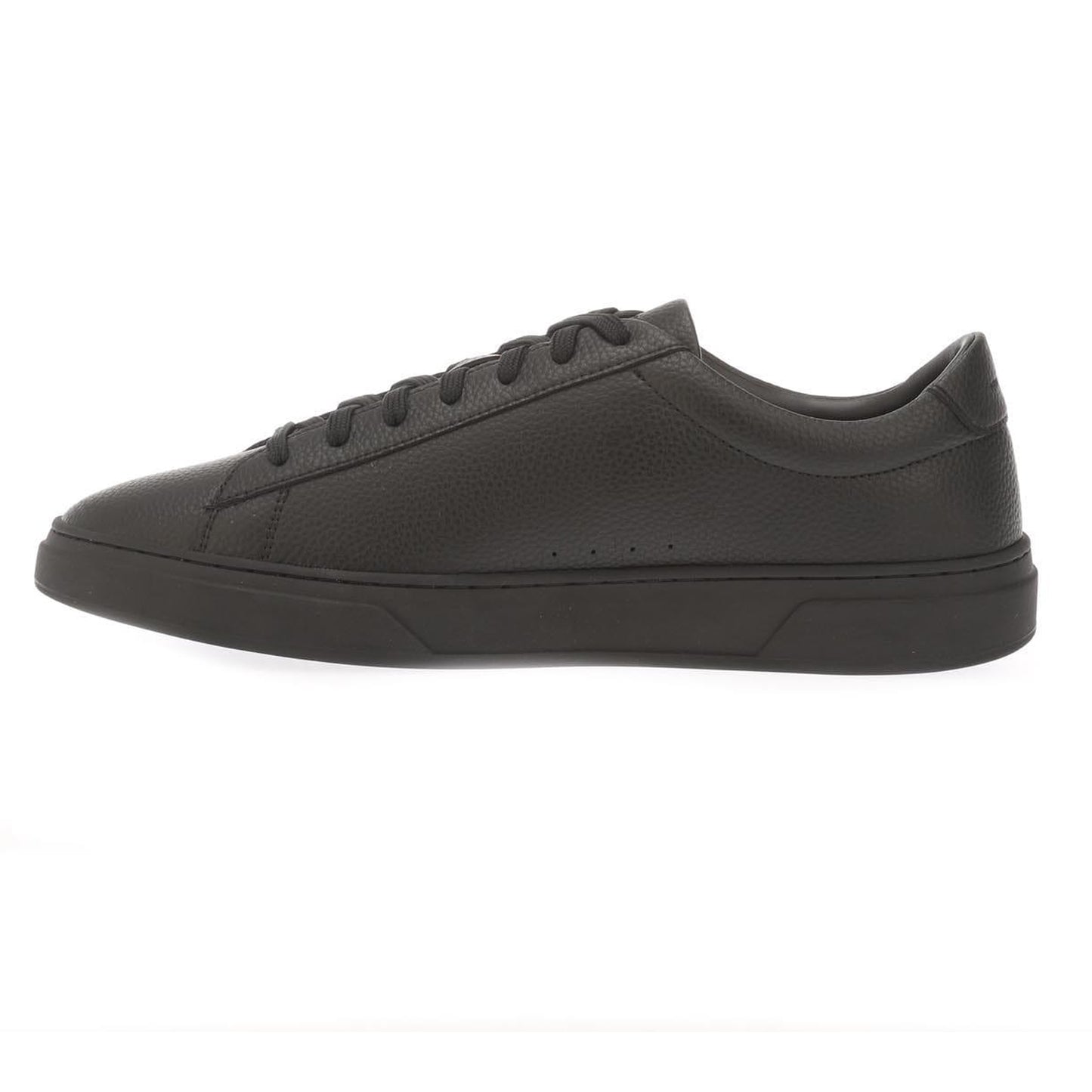 Black - Lifestyle - Boss Mens Kieran Leather Tennis Trainers