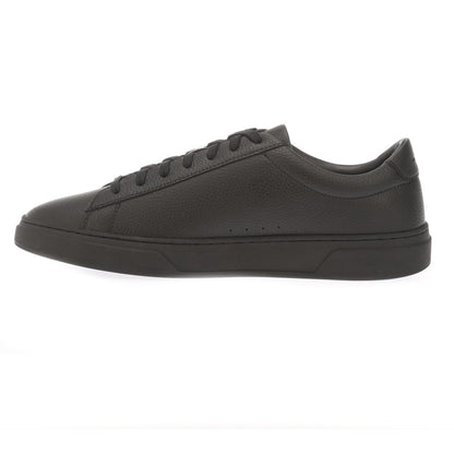 Black - Lifestyle - Boss Mens Kieran Leather Tennis Trainers