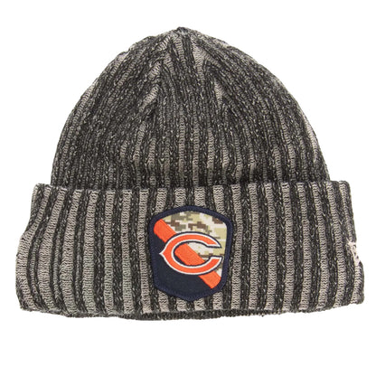 Black - Front - New Era Mens Chicago Bears NFL Knitted Bobble Beanie