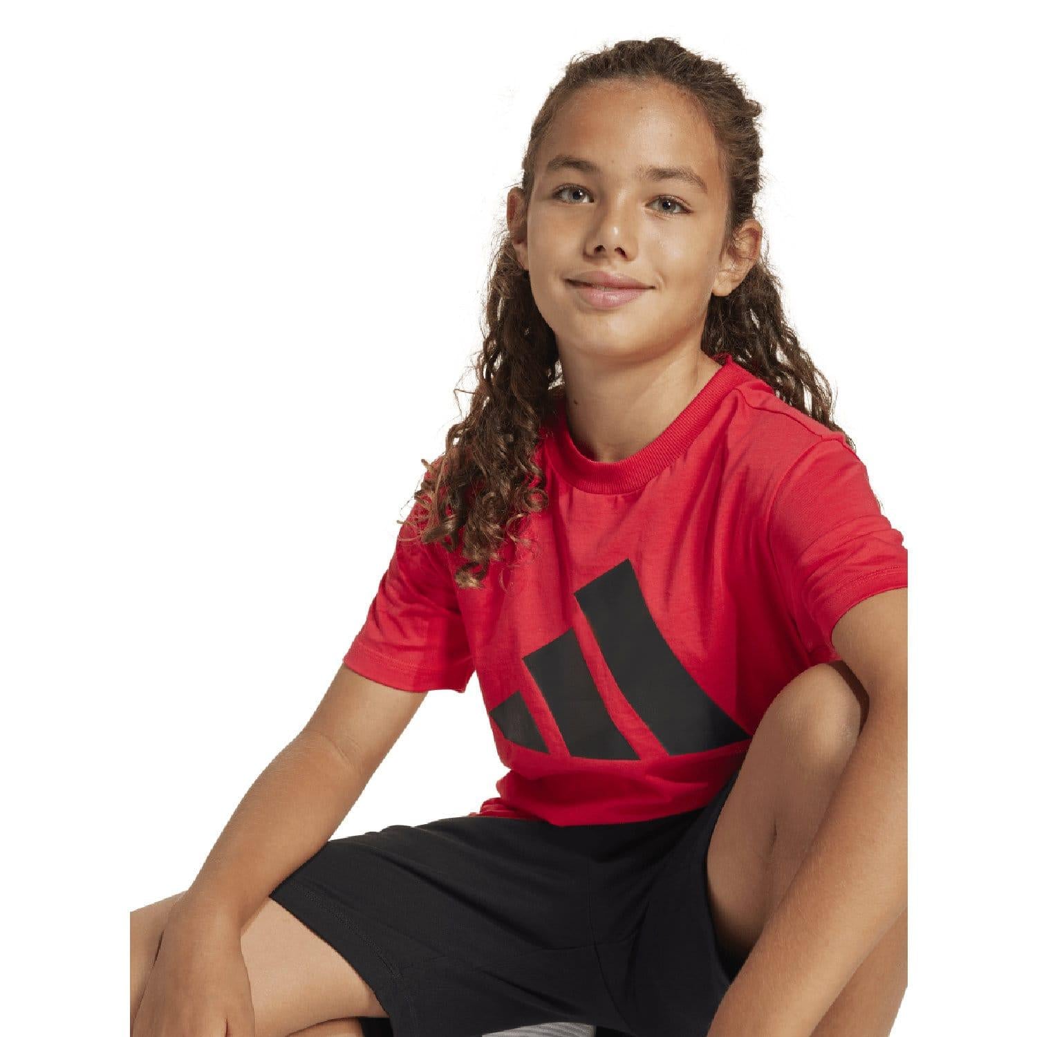 Red - Back - Adidas Childrens-Kids Essentials Top & Bottom Set (Pack of 2)