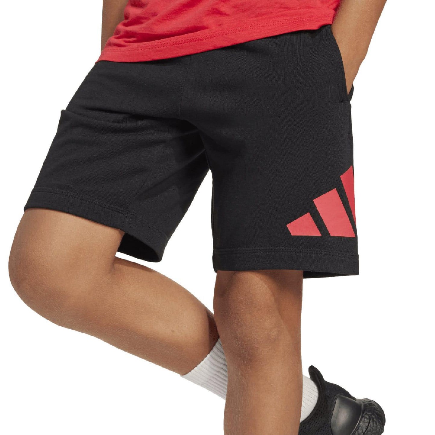 Red - Side - Adidas Childrens-Kids Essentials Top & Bottom Set (Pack of 2)
