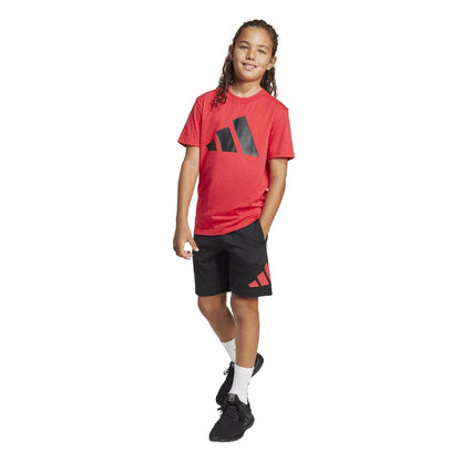 Red - Pack Shot - Adidas Childrens-Kids Essentials Top & Bottom Set (Pack of 2)