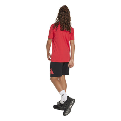 Red - Close up - Adidas Childrens-Kids Essentials Top & Bottom Set (Pack of 2)