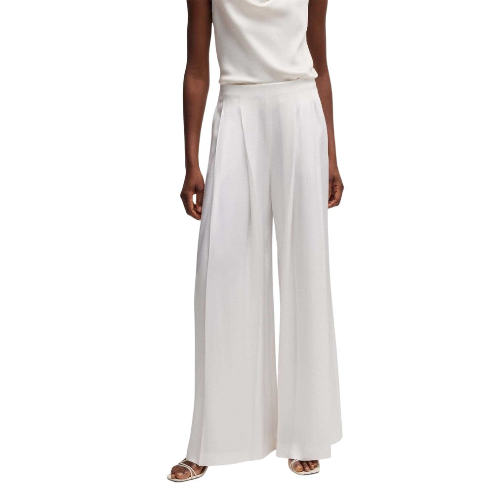 White - Pack Shot - Boss Womens-Ladies Tetosa Culottes
