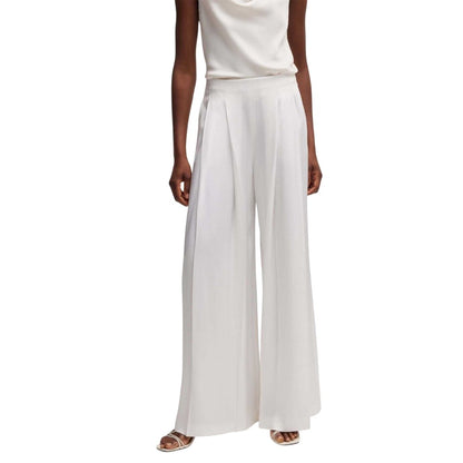 White - Pack Shot - Boss Womens-Ladies Tetosa Culottes