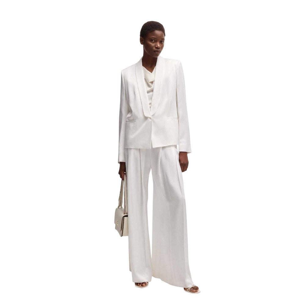 White - Close up - Boss Womens-Ladies Tetosa Culottes