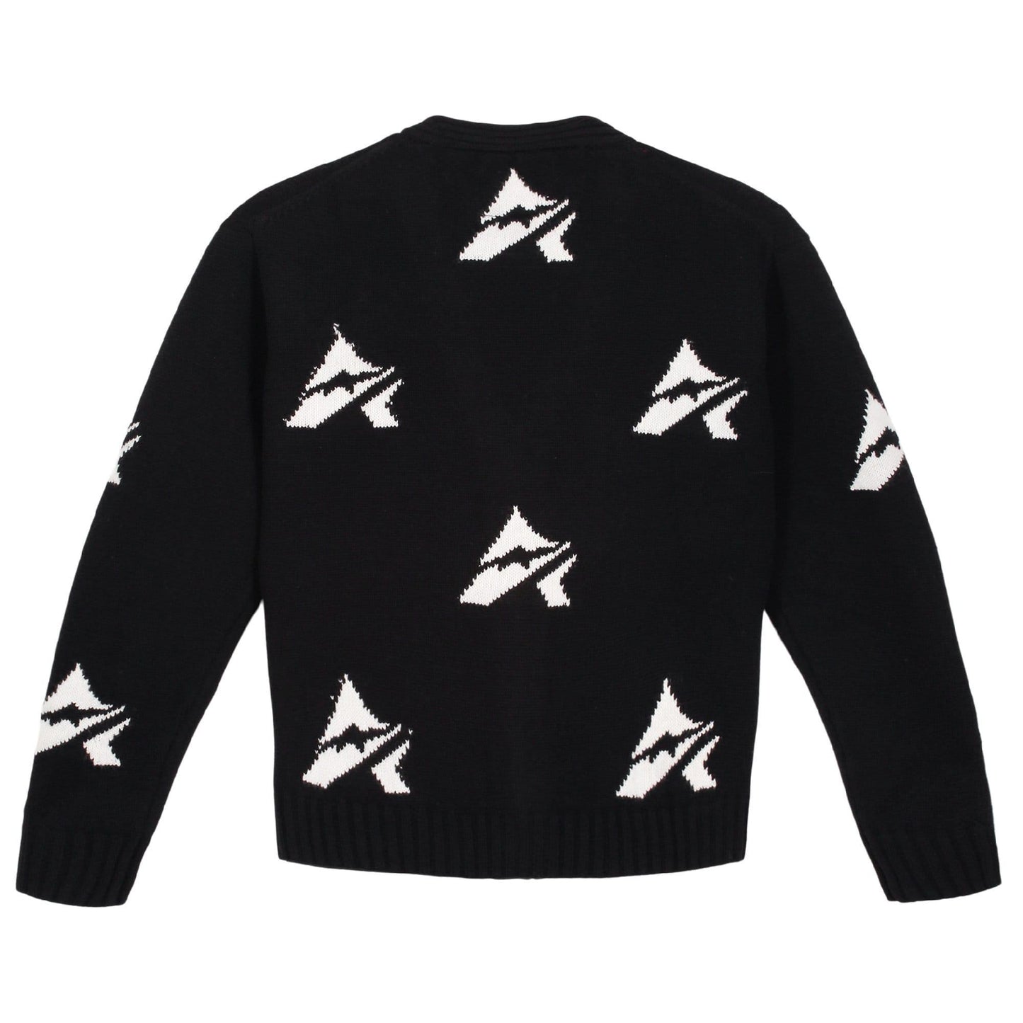 Black - Back - Avirex Womens-Ladies Athletic Cardigan