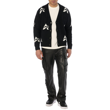 Black - Pack Shot - Avirex Womens-Ladies Athletic Cardigan