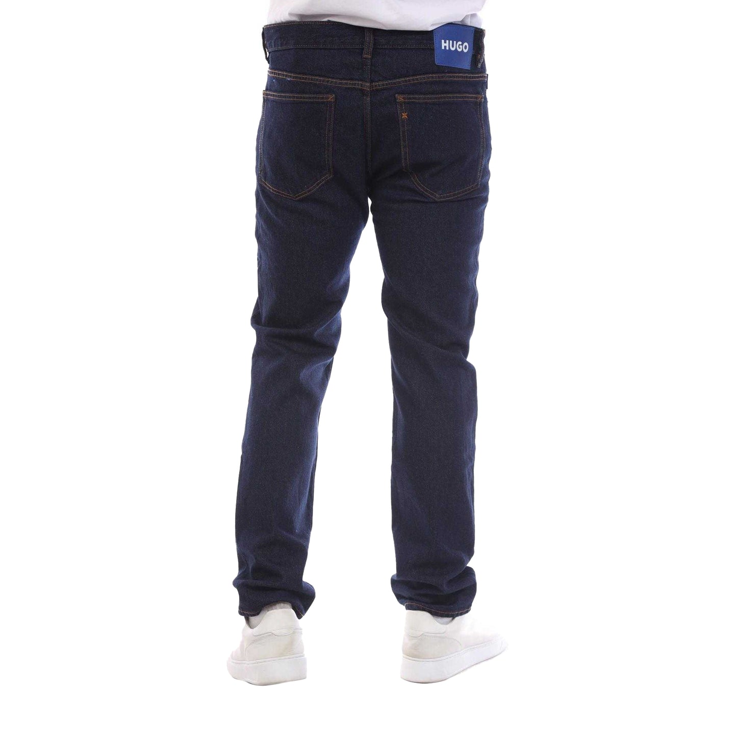 Dark Blue - Back - Hugo Mens Ash Slim Jeans
