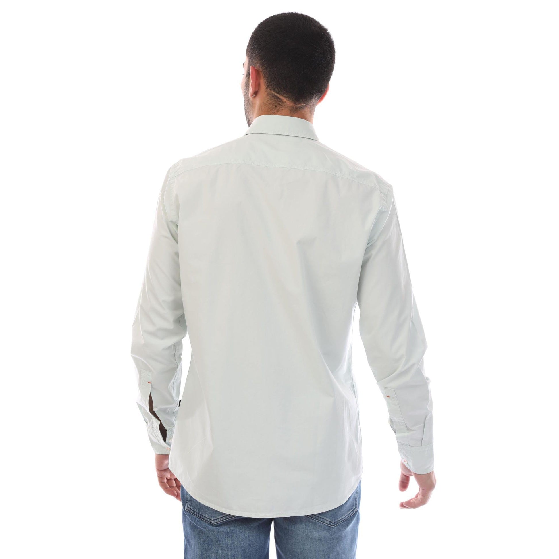 Blue - Back - Boss Mens Relegant 6 Shirt