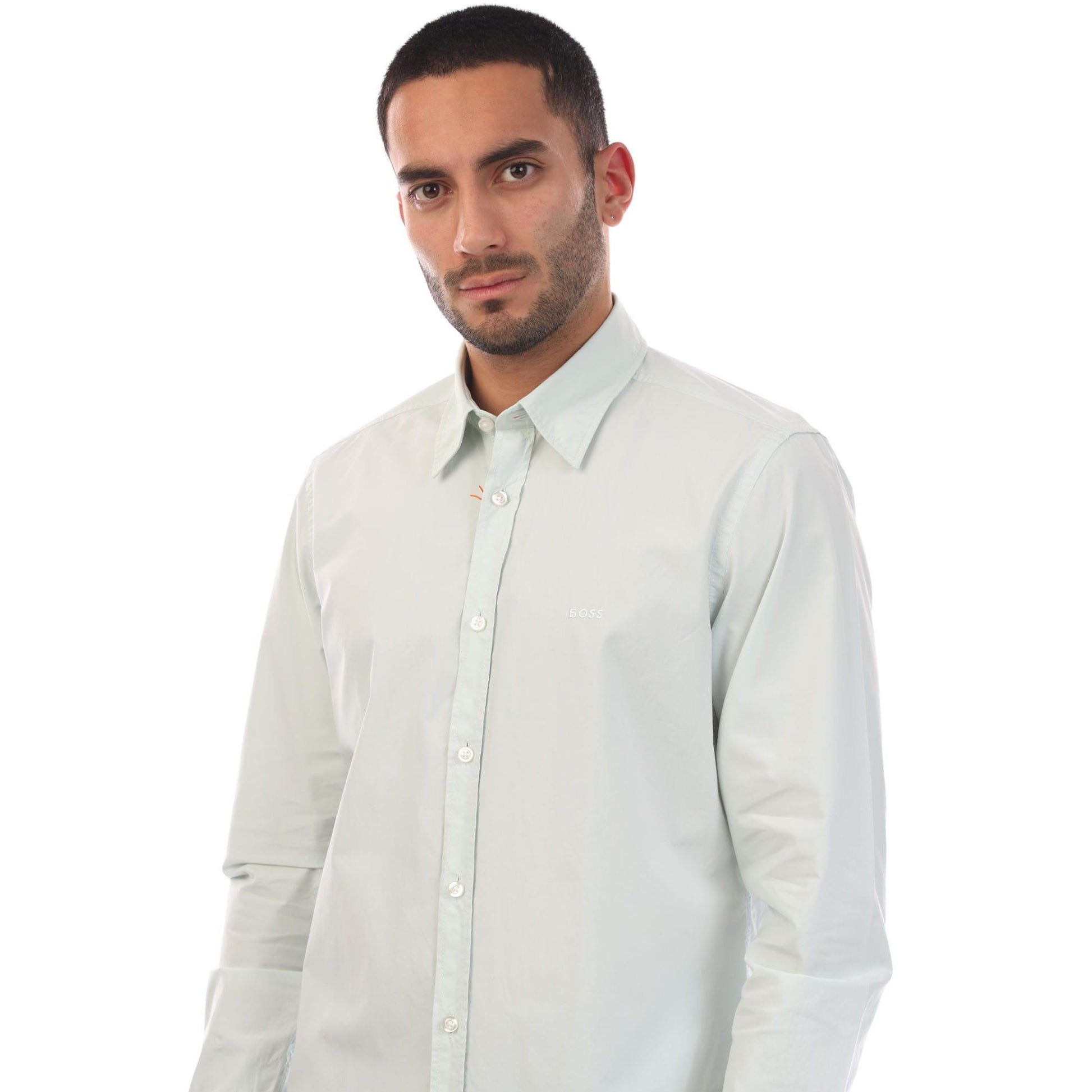 Blue - Side - Boss Mens Relegant 6 Shirt