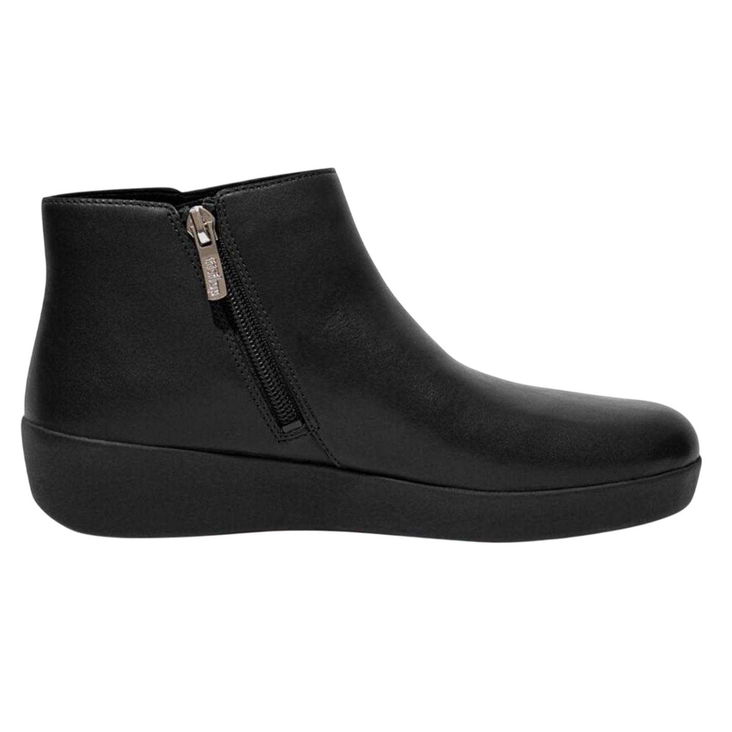 Black - Side - Fit Flop Womens-Ladies Sumi Leather Ankle Boots