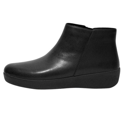 Black - Lifestyle - Fit Flop Womens-Ladies Sumi Leather Ankle Boots