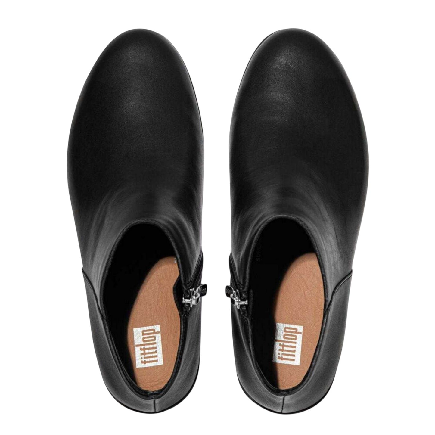 Black - Pack Shot - Fit Flop Womens-Ladies Sumi Leather Ankle Boots