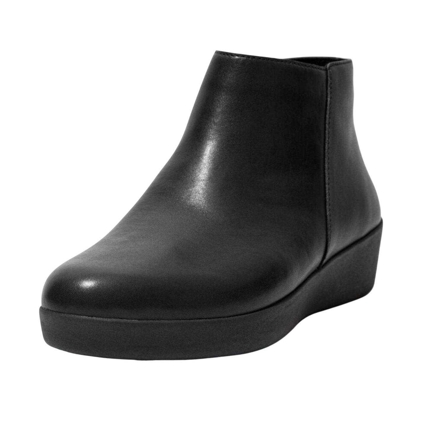 Black - Front - Fit Flop Womens-Ladies Sumi Leather Ankle Boots