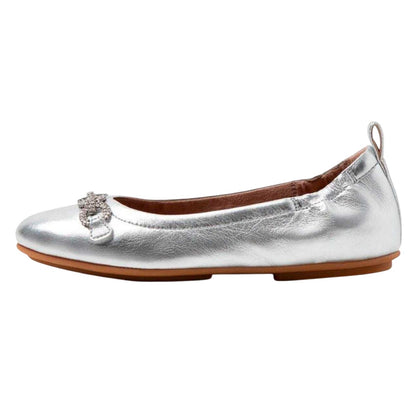 Silver - Front - Fit Flop Womens-Ladies Allegro Sparkle Ballerina Flats