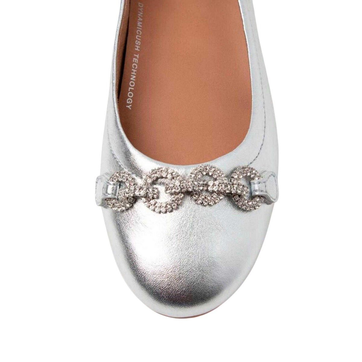 Silver - Lifestyle - Fit Flop Womens-Ladies Allegro Sparkle Ballerina Flats