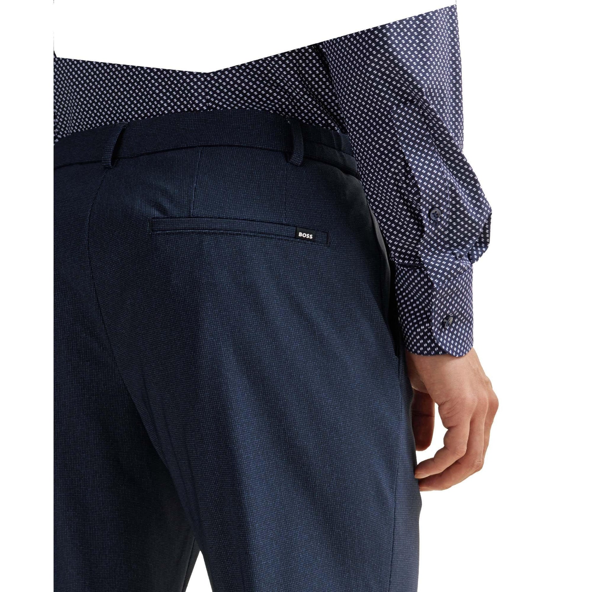 Blue - Lifestyle - Boss Mens P-Genius Slim Trousers