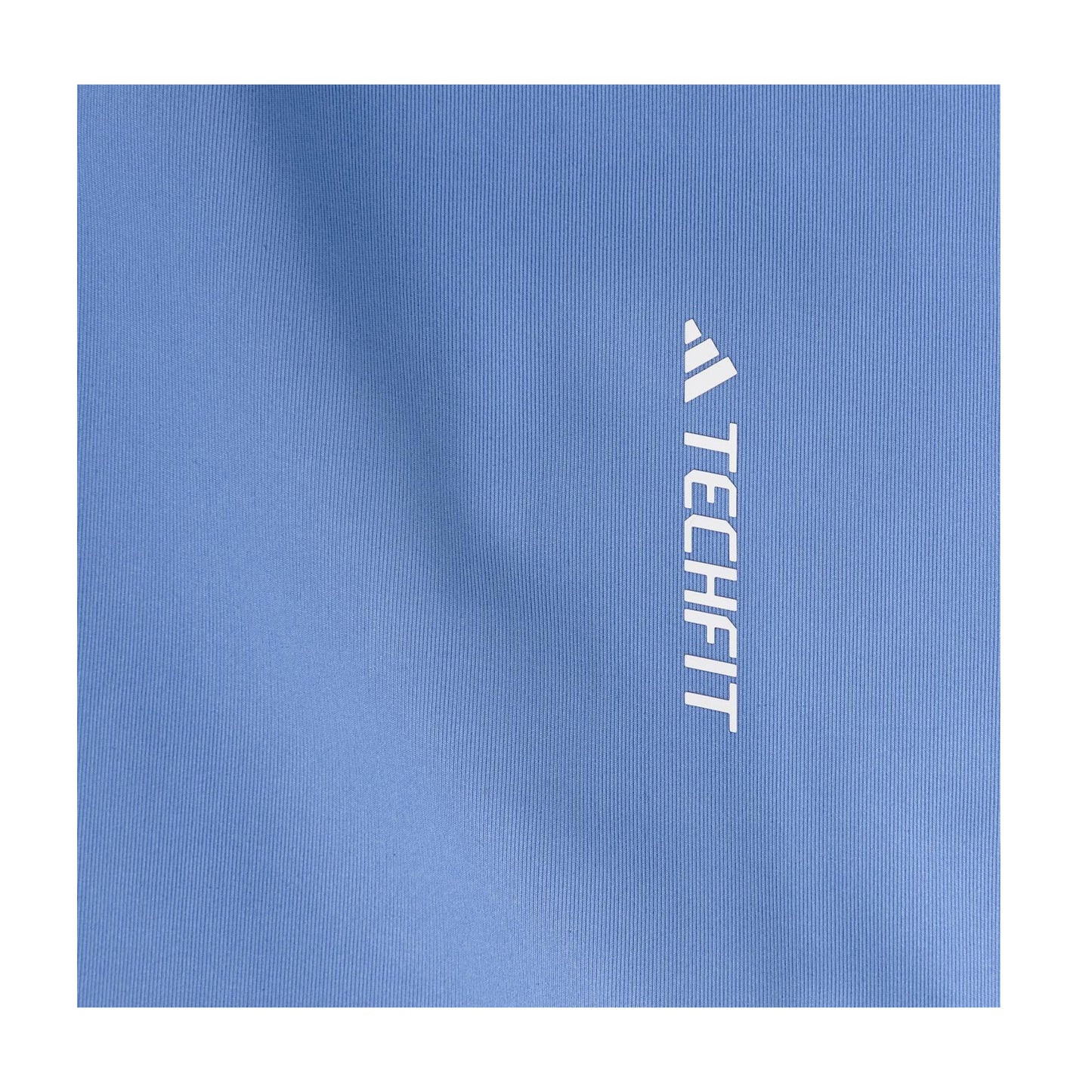Blue - Pack Shot - Adidas Womens-Ladies Techfit Plus 7-8 Leggings