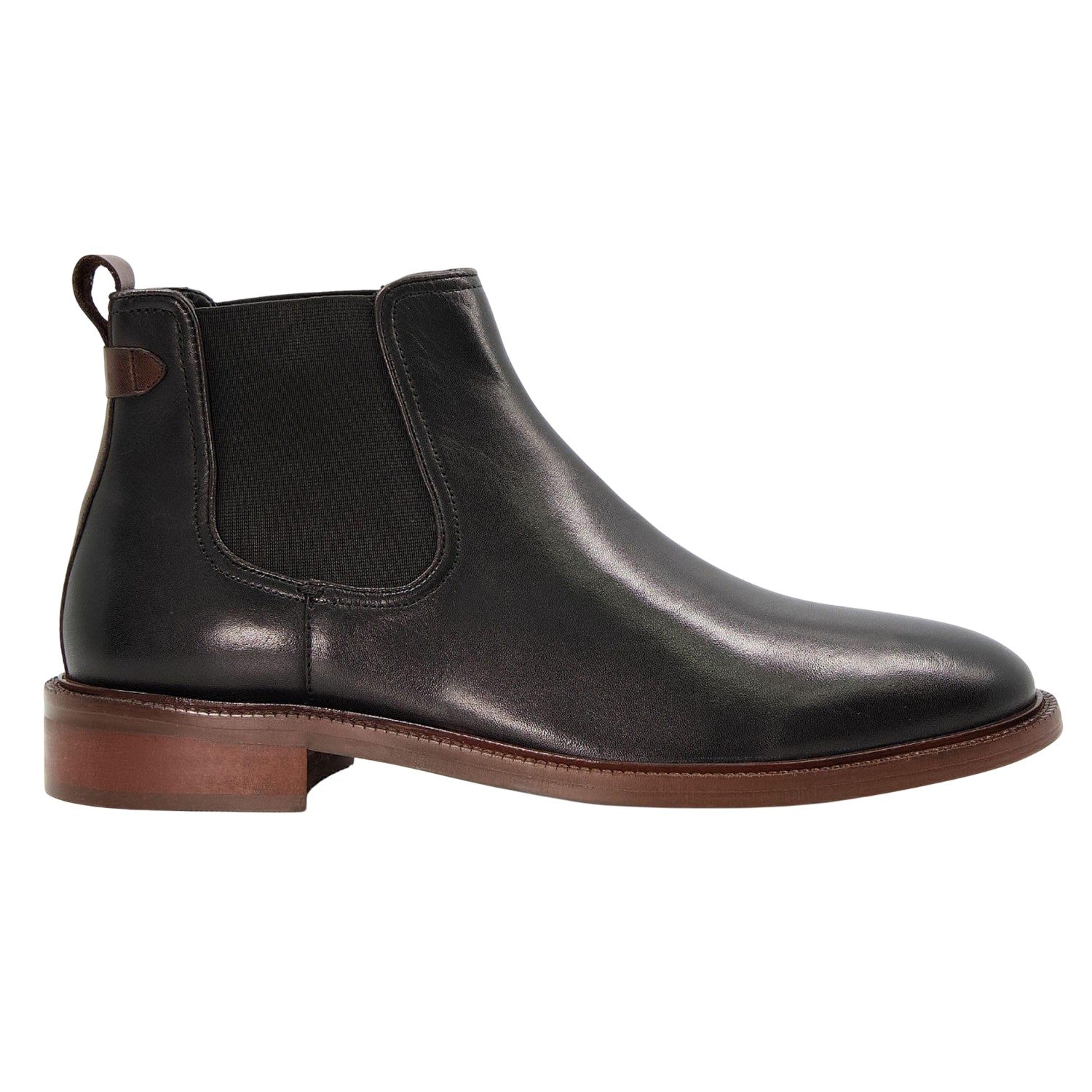 Black - Side - Dune London Mens Coats Casual Chelsea Boots