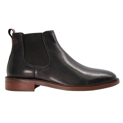 Black - Side - Dune London Mens Coats Casual Chelsea Boots