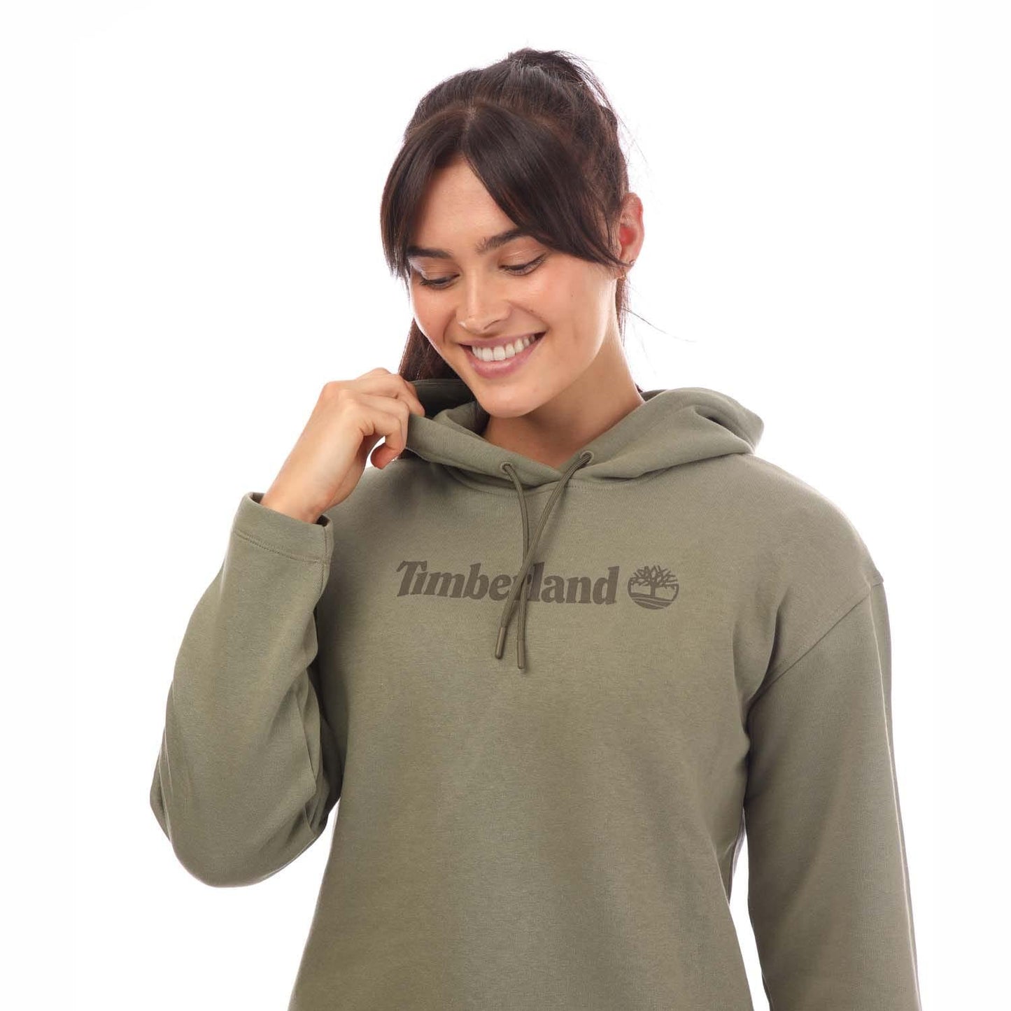 Khaki - Side - Timberland Womens-Ladies Northwood Hoodie