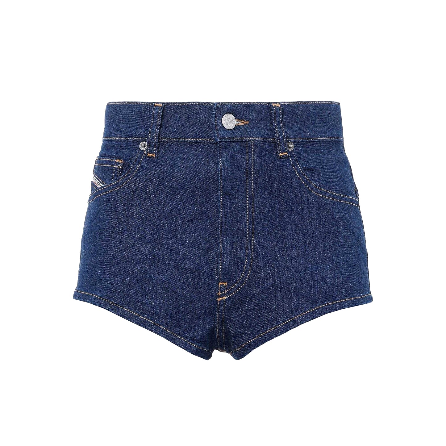 Blue - Front - Diesel Womens-Ladies De-Lunar Shorts