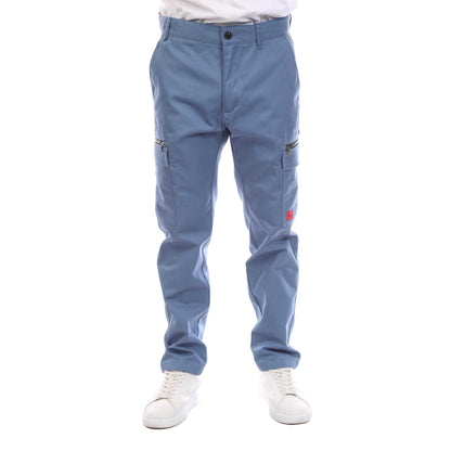 Blue - Front - Hugo Mens Glian231D Trousers