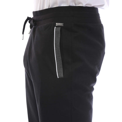 Black - Side - Boss Mens Lounge Tracksuit Bottoms