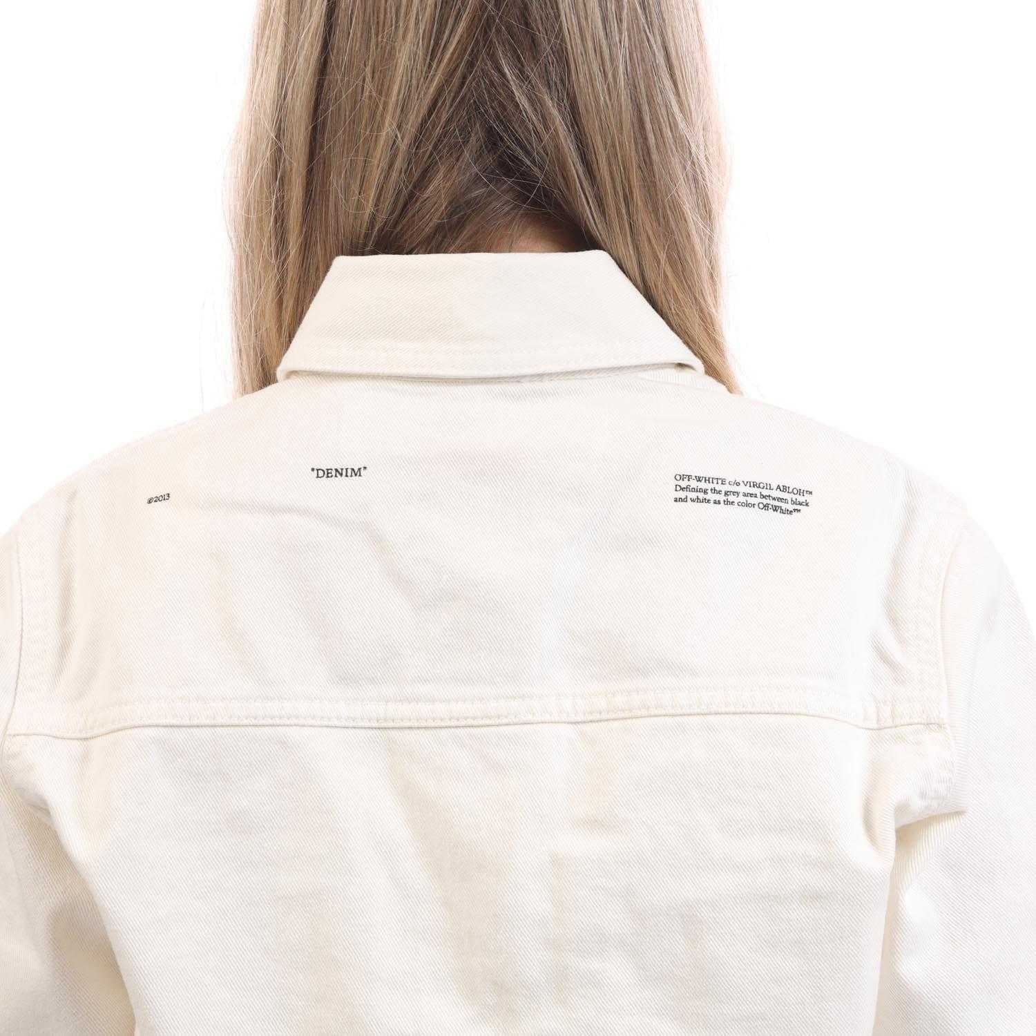 White-Black - Side - Off White Womens-Ladies Corporate Long-Sleeved Shirt