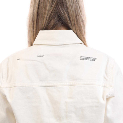 White-Black - Side - Off White Womens-Ladies Corporate Long-Sleeved Shirt