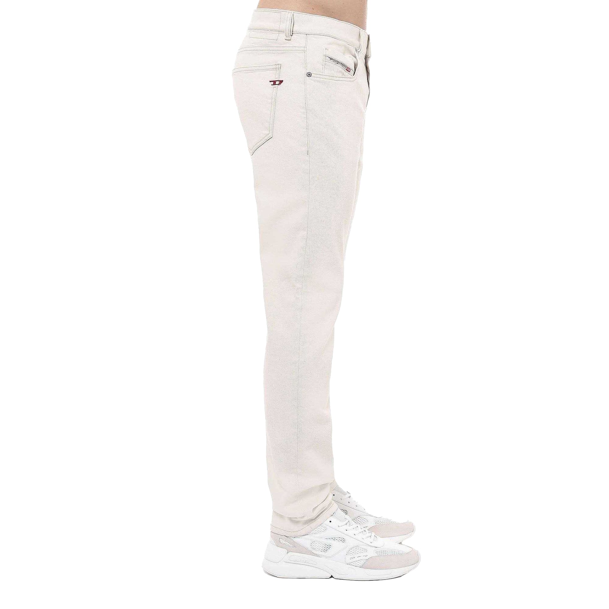 White - Side - Diesel Mens 2019 D-Strukt Slim Jeans