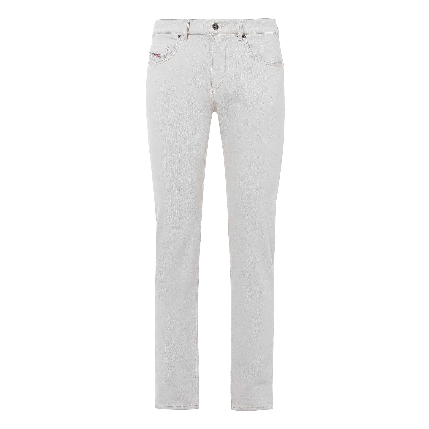 White - Front - Diesel Mens 2019 D-Strukt Slim Jeans
