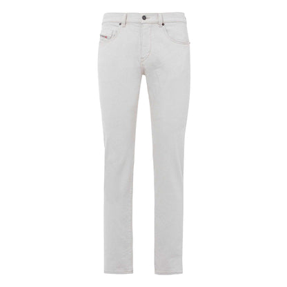White - Front - Diesel Mens 2019 D-Strukt Slim Jeans