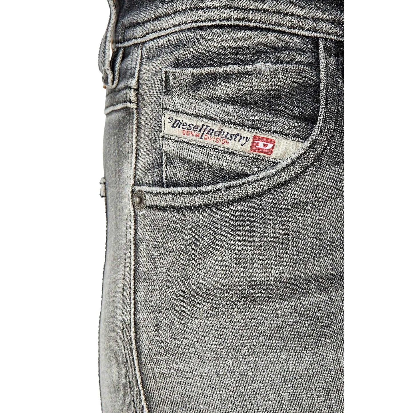 Black-Grey - Side - Diesel Womens-Ladies 2015 Babhila Skinny Jeans