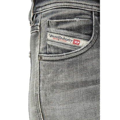 Black-Grey - Side - Diesel Womens-Ladies 2015 Babhila Skinny Jeans
