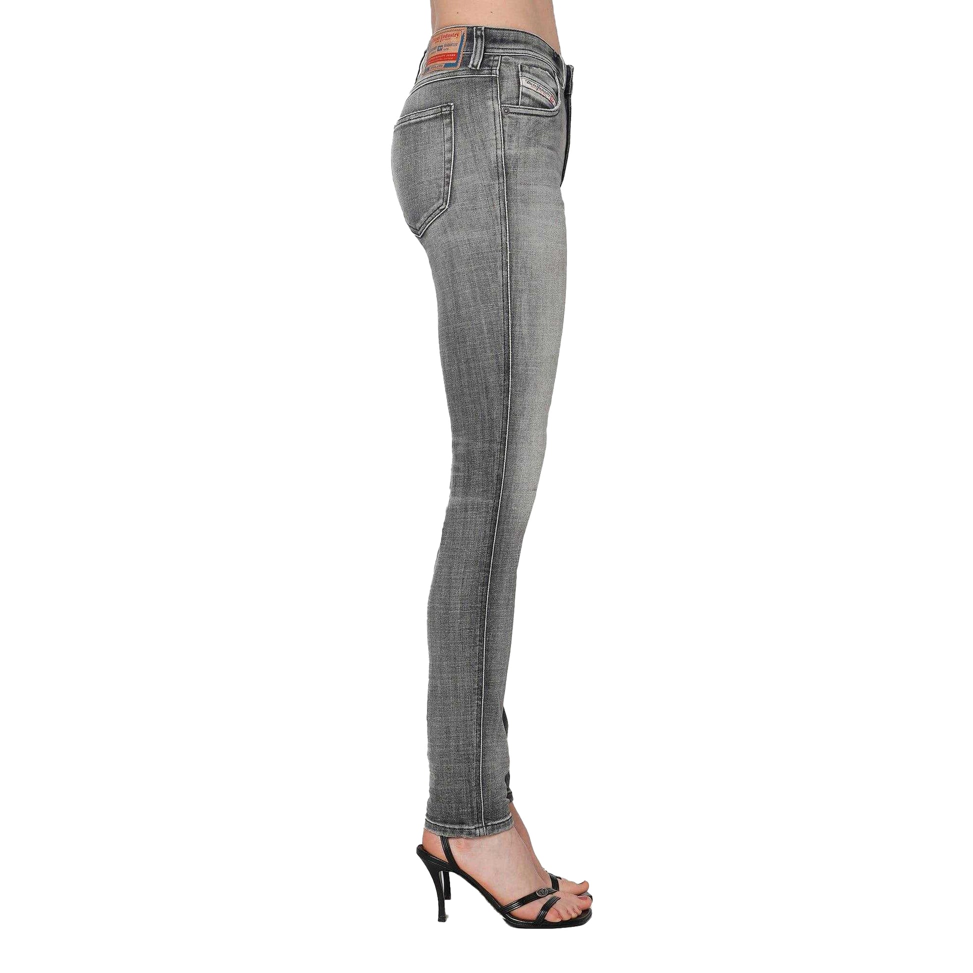 Black-Grey - Lifestyle - Diesel Womens-Ladies 2015 Babhila Skinny Jeans