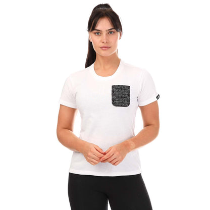 White-Black - Front - Adidas Womens-Ladies Terrex Graphic Pocket T-Shirt