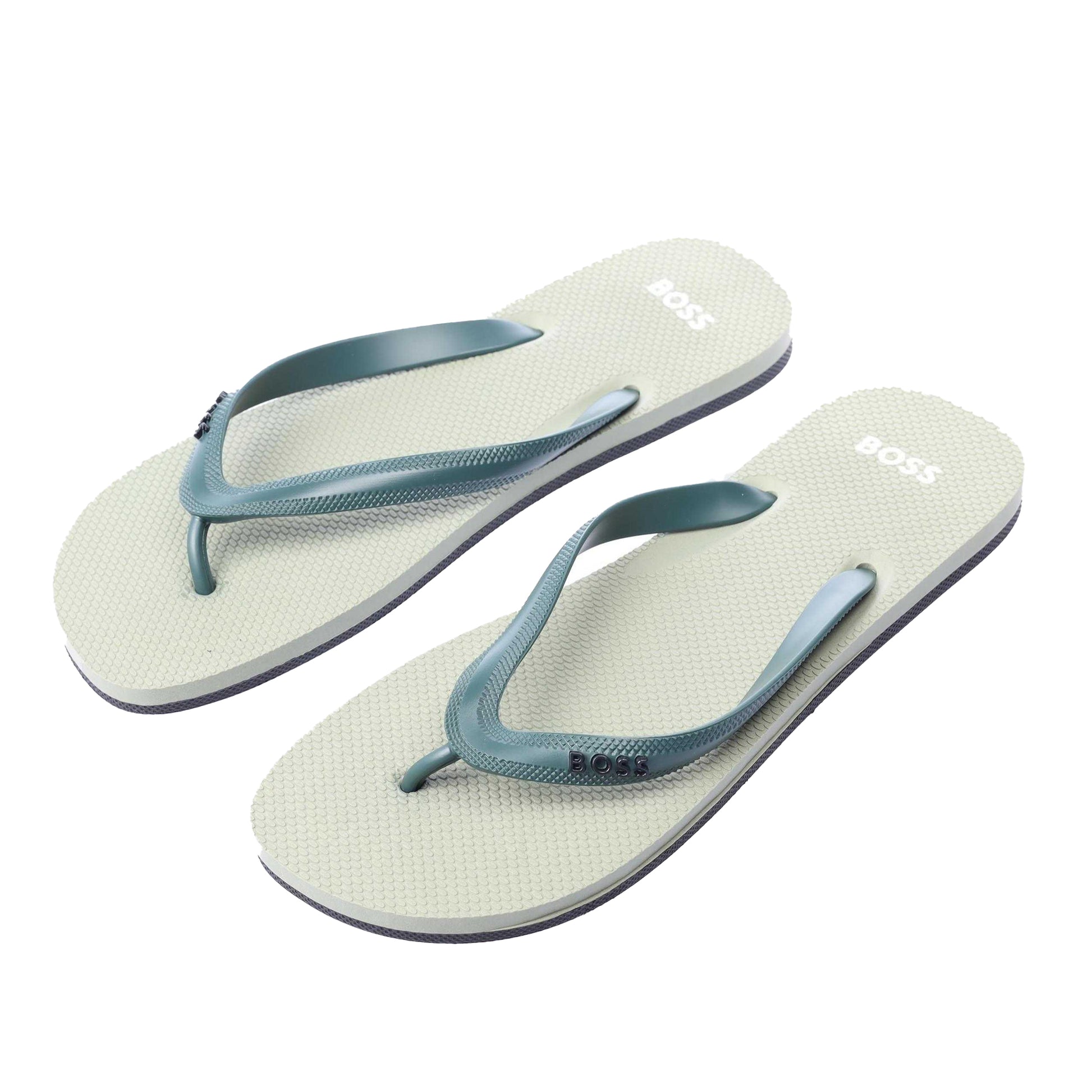 Green - Side - Boss Mens Tracy Flip Flops