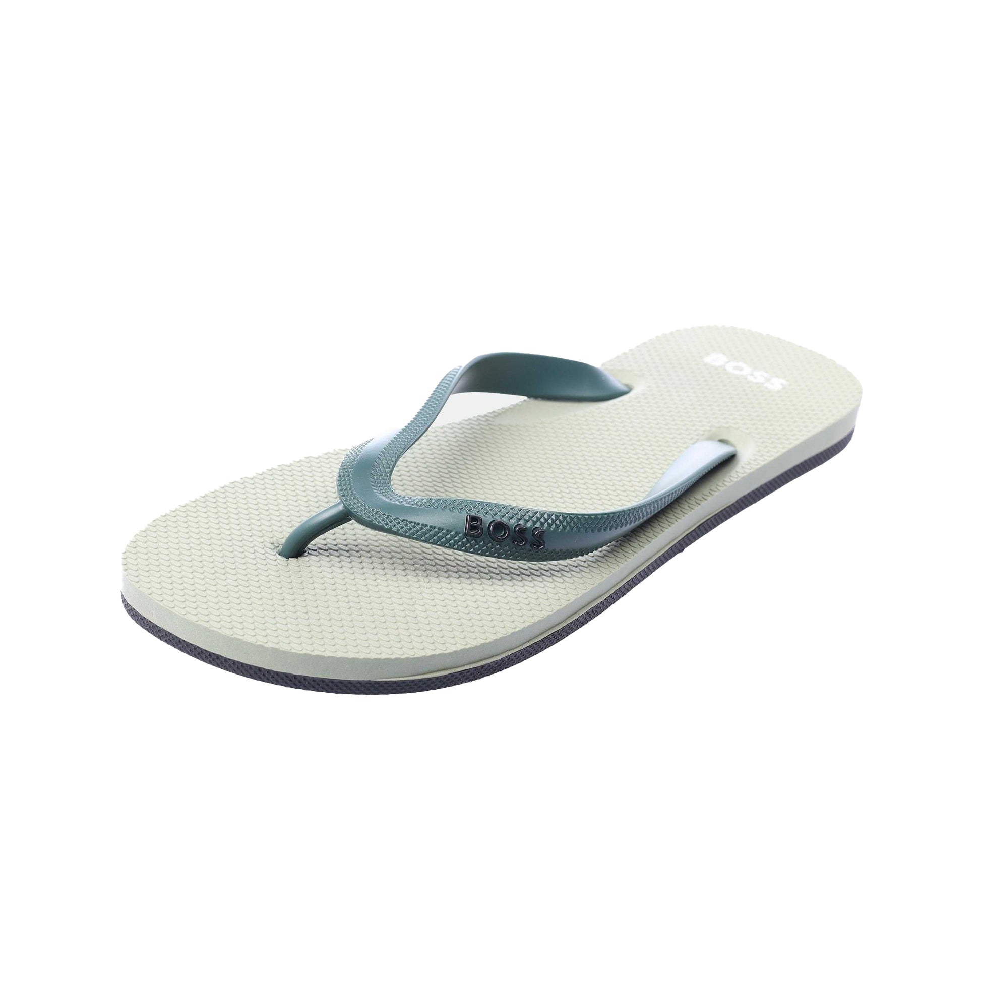 Green - Front - Boss Mens Tracy Flip Flops