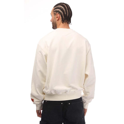 White-Navy - Back - Heron Preston Mens Misprinted Sweatshirt