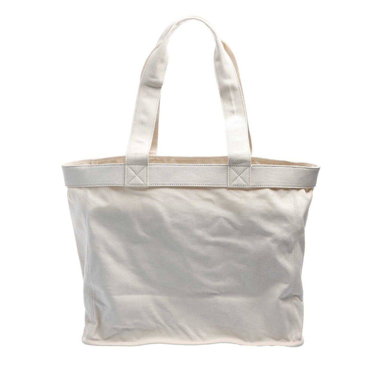White - Back - Hugo Becky Canvas Tote Bag