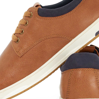 Tan - Lifestyle - Dune London Mens Tamsen Lace Up Trainers