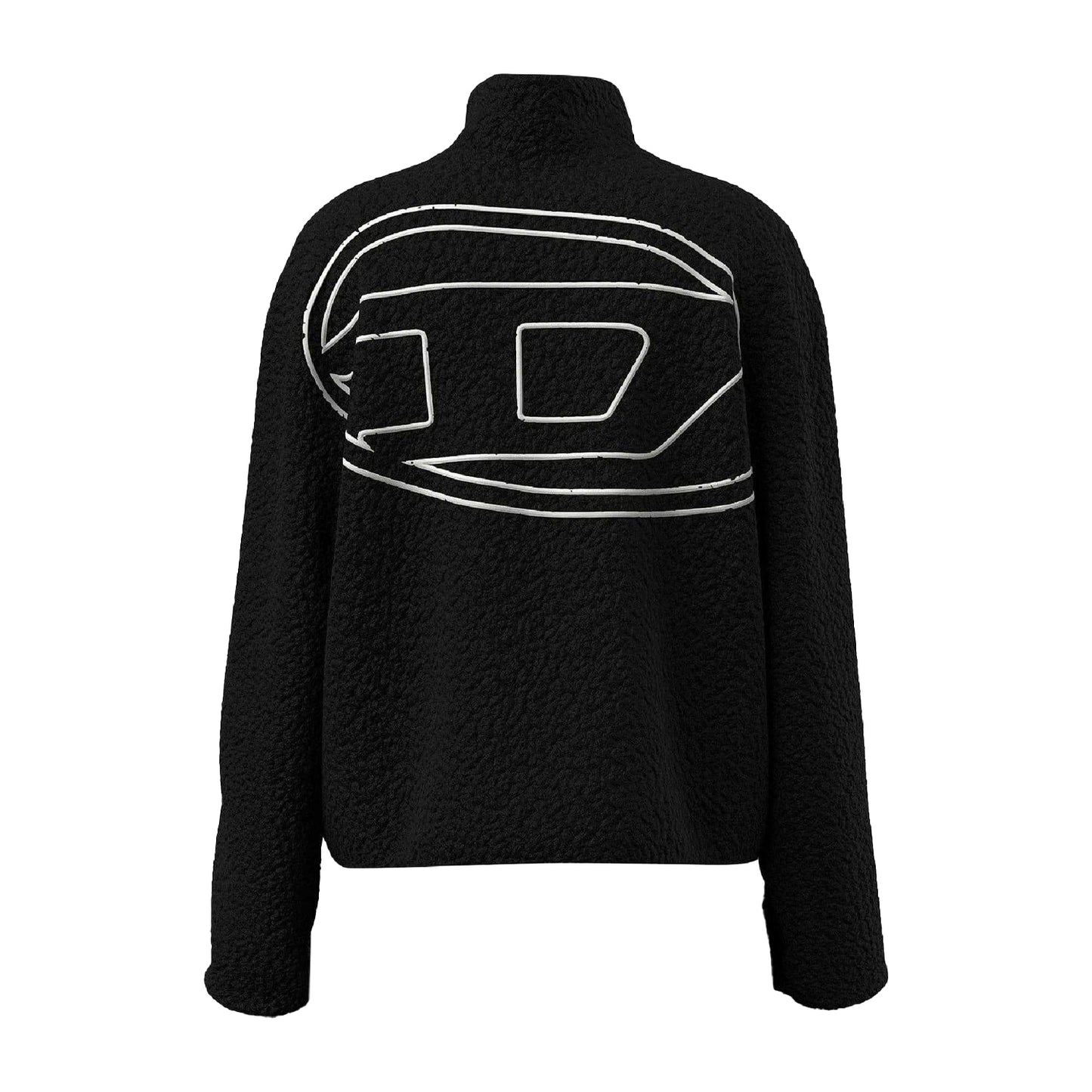 Black - Back - Diesel Mens F-Chibi Full Zip Sweatshirt