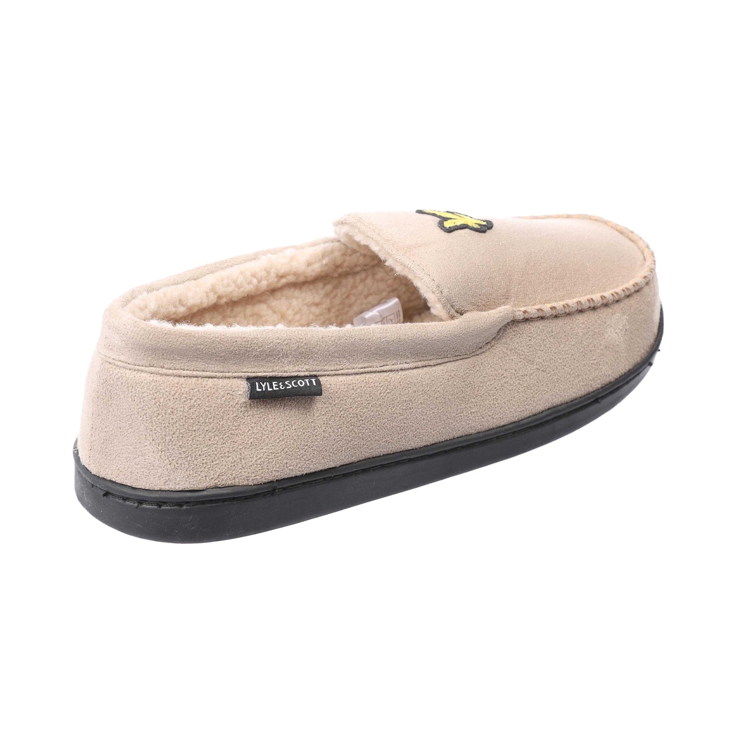 Grey - Back - Lyle & Scott Mens Aspen Slippers